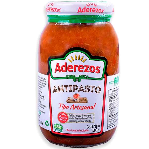 Antipasto Aderezos 500 Gr Distribuidora Fp Medellin Colombia 7045