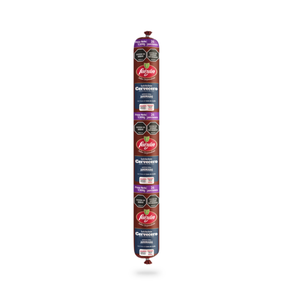 SALCHICHON CERVECERO FAZAN X 1300g