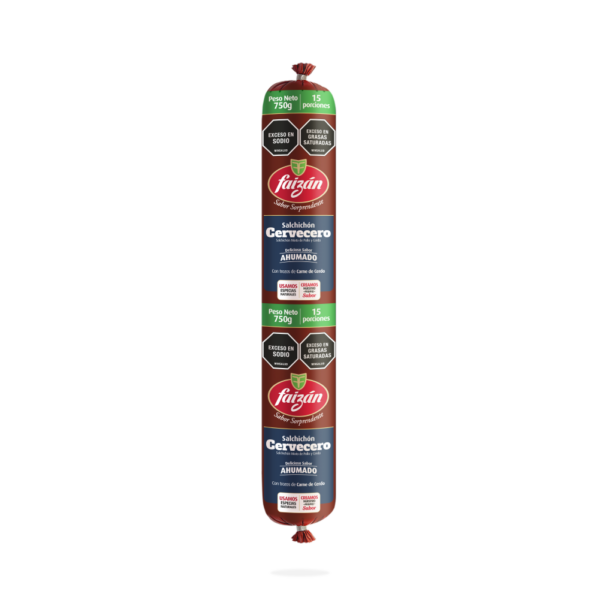 SALCHICHON CERVECERO FAZAN X 750g